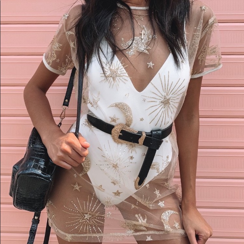 !RESTOCKED! Night Sky Galaxy Bliss Mesh Coverup